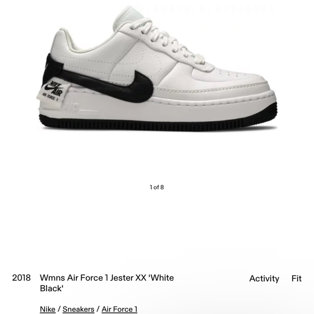 Women’s Air Force 1 Jester White and Black